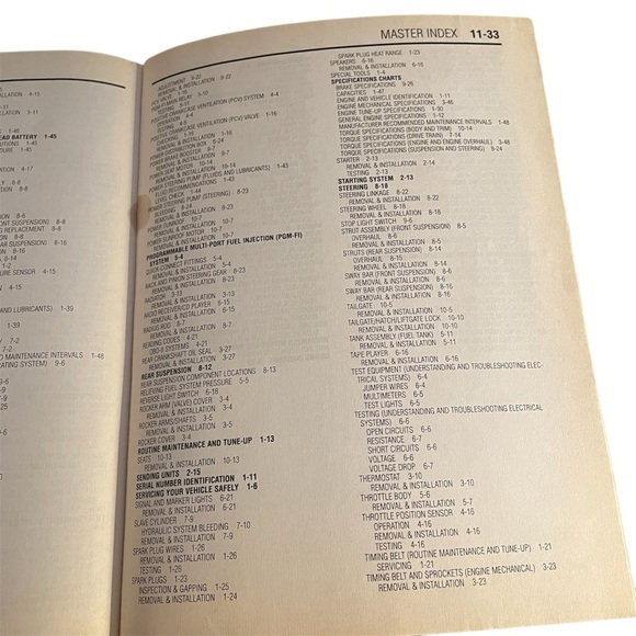 Chilton Honda Civic/Del Sol 1996-00 Repair Manual - Picture 10 of 11